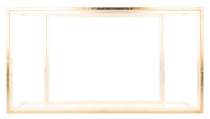 Safavieh VIVIAN Rectangle Gold Leaf Coffee Table – Luxurious Modern Glamour with Glass Top & Spacious Design AMH8344A