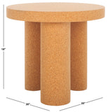 Safavieh Gilligan Cork 3 Leg Accent Table Cork Cork Veneer / Mdf AMH8355A