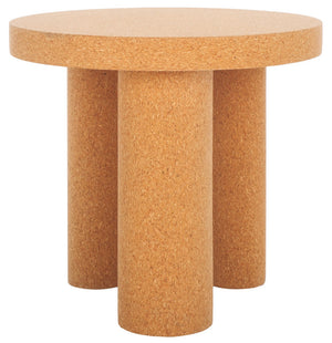 Safavieh Gilligan Cork 3 Leg Accent Table Cork Cork Veneer / Mdf AMH8355A