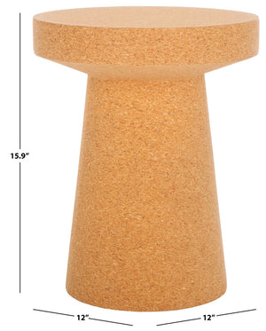 Safavieh Fernanda Cork Drink Table Cork Cork Veneer / Mdf AMH8356A
