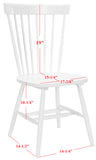 Safavieh Parker 17''H Spindle Dining Chair (Set Of 2) White Wood