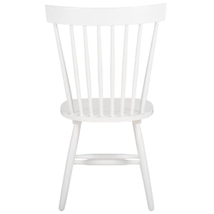 Safavieh PARKER Spindle Side Chairs - Set of 2 in White for Timeless Americana Charm & Modern Elegance AMH8500A-SET2
