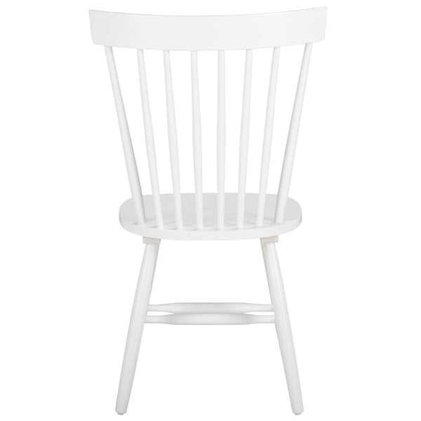 Safavieh PARKER Spindle Side Chairs - Set of 2 in White for Timeless Americana Charm & Modern Elegance AMH8500A-SET2