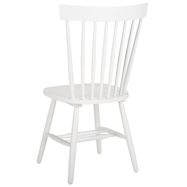Safavieh PARKER Spindle Side Chairs - Set of 2 in White for Timeless Americana Charm & Modern Elegance AMH8500A-SET2