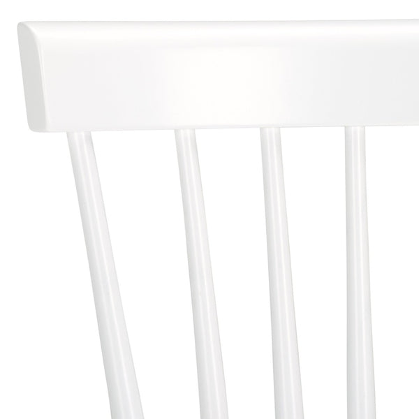 Safavieh PARKER Spindle Side Chairs - Set of 2 in White for Timeless Americana Charm & Modern Elegance AMH8500A-SET2
