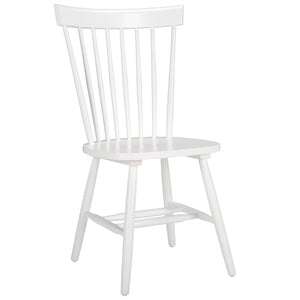 Safavieh PARKER Spindle Side Chairs - Set of 2 in White for Timeless Americana Charm & Modern Elegance AMH8500A-SET2