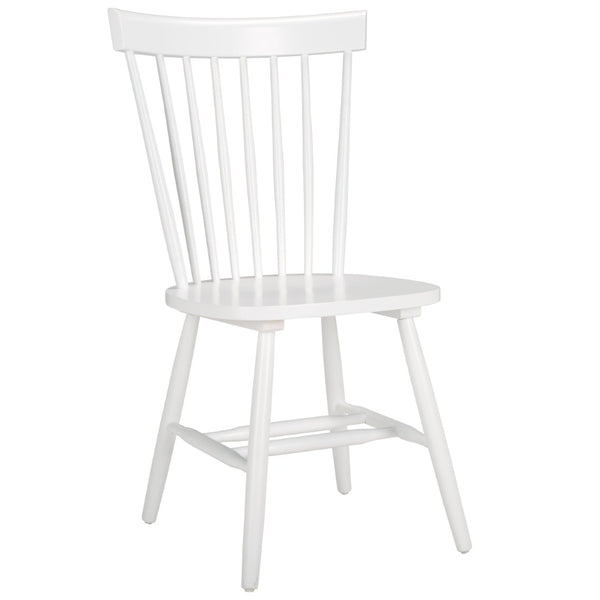 Safavieh PARKER Spindle Side Chairs - Set of 2 in White for Timeless Americana Charm & Modern Elegance AMH8500A-SET2