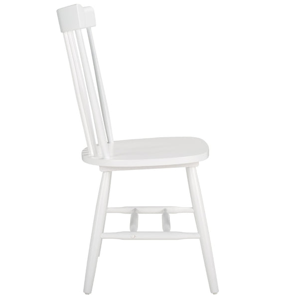 Safavieh PARKER Spindle Side Chairs - Set of 2 in White for Timeless Americana Charm & Modern Elegance AMH8500A-SET2