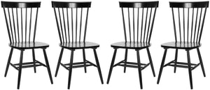Safavieh Parker 17''H Spindle Dining Chair (Set Of 2) Black Wood
