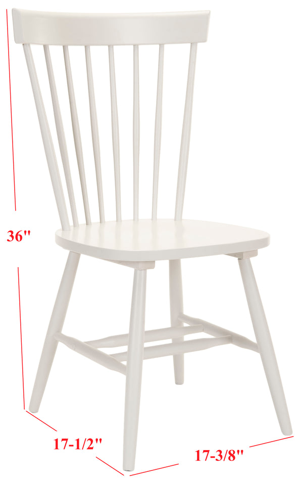 Safavieh Parker 17''H Spindle Dining Chair (Set Of 2) Off White Wood