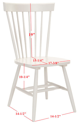 Safavieh Parker 17''H Spindle Dining Chair (Set Of 2) Off White Wood