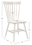 Safavieh Parker 17''H Spindle Dining Chair (Set Of 2) Off White Wood