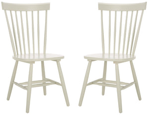 Safavieh PARKER Side Chair Set of 4 - Timeless Off-White Spindle Back Chairs for Dining and Accent Use AMH8500E-SET4