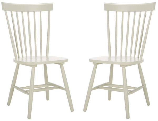 Safavieh PARKER Side Chair Set of 4 - Timeless Off-White Spindle Back Chairs for Dining and Accent Use AMH8500E-SET4