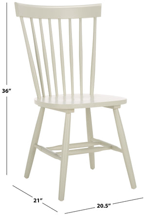 Safavieh PARKER Spindel Side Chairs - Timeless Off-White Spindle-Back Design for Dining & Casual Spaces AMH8500E-SET2