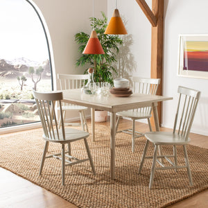 Safavieh PARKER Side Chair Set of 4 - Timeless Off-White Spindle Back Chairs for Dining and Accent Use AMH8500E-SET4
