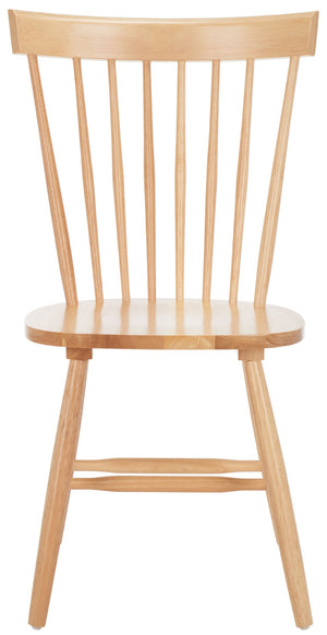Safavieh PARKER Side Chair Set of Two - Timeless Americana Design for Charming Dining Spaces and Comfort Natural AMH8500F-SET2