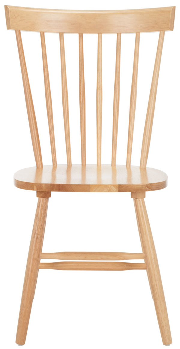 Safavieh PARKER Side Chair Set of Two - Timeless Americana Design for Charming Dining Spaces and Comfort Natural AMH8500F-SET2