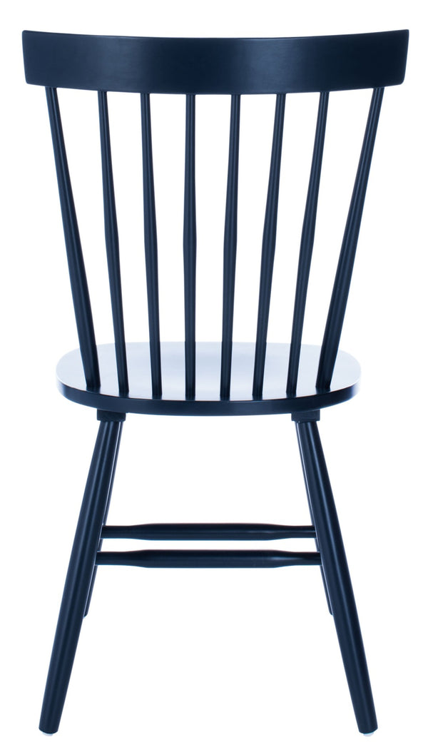 Safavieh PARKER Side Chair Set of Two - Timeless Americana Design for Charming Dining Spaces and Comfort Navy AMH8500H-SET2