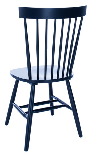 Safavieh PARKER Side Chair Set of Two - Timeless Americana Design for Charming Dining Spaces and Comfort Navy AMH8500H-SET2