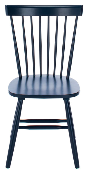 Safavieh PARKER Side Chair Set of Two - Timeless Americana Design for Charming Dining Spaces and Comfort Navy AMH8500H-SET2