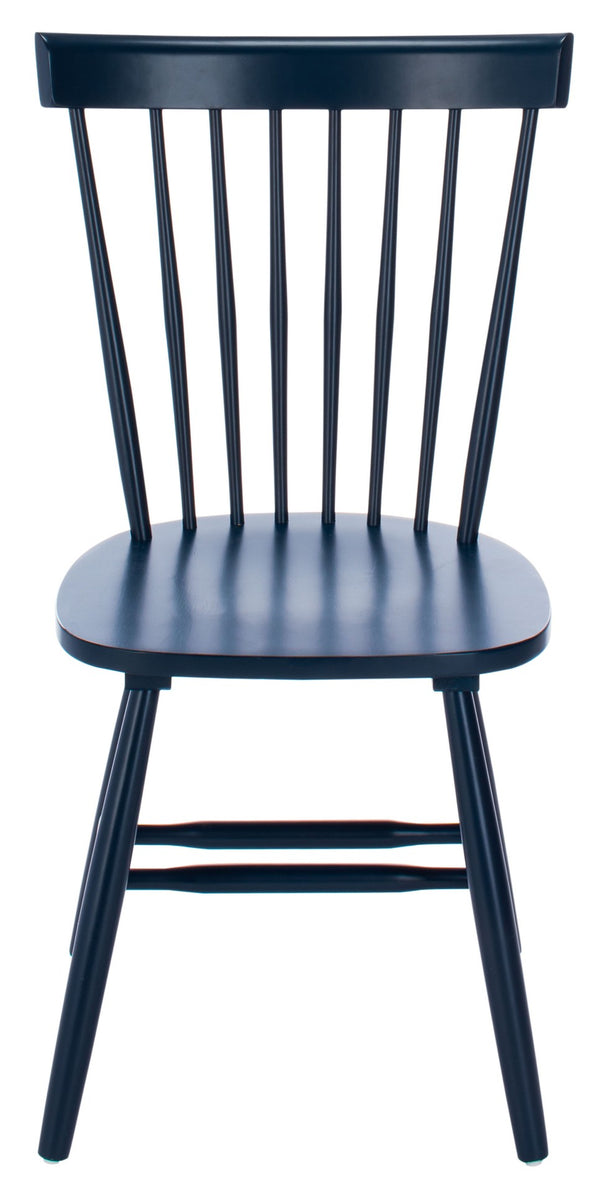 Safavieh PARKER Side Chair Set of Two - Timeless Americana Design for Charming Dining Spaces and Comfort Navy AMH8500H-SET2