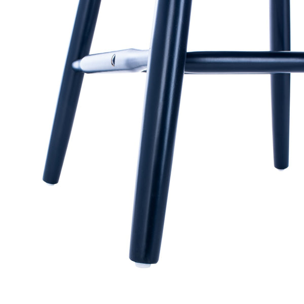 Safavieh PARKER Side Chair Set of Two - Timeless Americana Design for Charming Dining Spaces and Comfort Navy AMH8500H-SET2