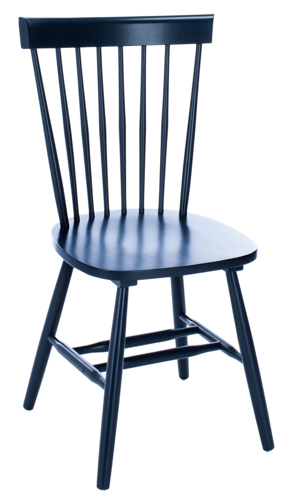 Safavieh PARKER Side Chair Set of Two - Timeless Americana Design for Charming Dining Spaces and Comfort Navy AMH8500H-SET2