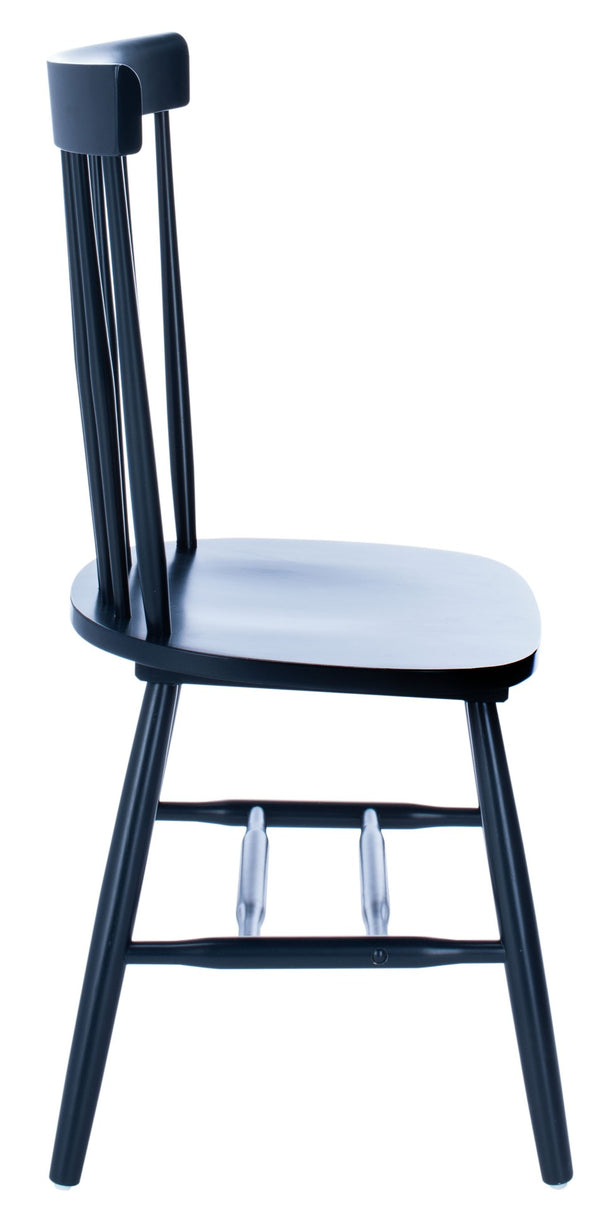Safavieh PARKER Side Chair Set of Two - Timeless Americana Design for Charming Dining Spaces and Comfort Navy AMH8500H-SET2