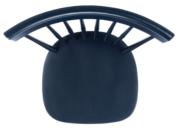 Safavieh PARKER Side Chair Set of Two - Timeless Americana Design for Charming Dining Spaces and Comfort Navy AMH8500H-SET2
