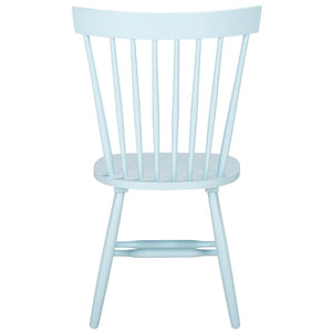 Safavieh PARKER Side Chair Set of Two - Timeless Americana Design for Charming Dining Spaces and Comfort Pale Blue AMH8500K-SET2