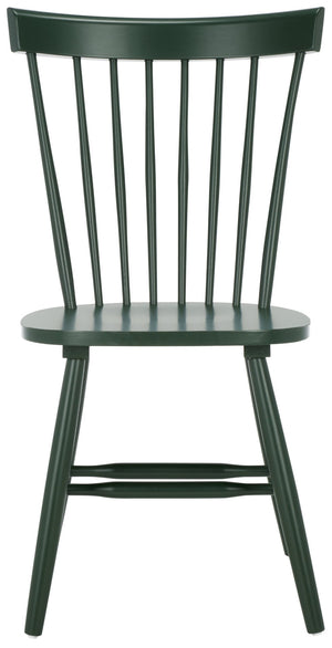 Safavieh PARKER Side Chair Set of Two - Timeless Americana Design for Charming Dining Spaces and Comfort Garden Green AMH8500M-SET2
