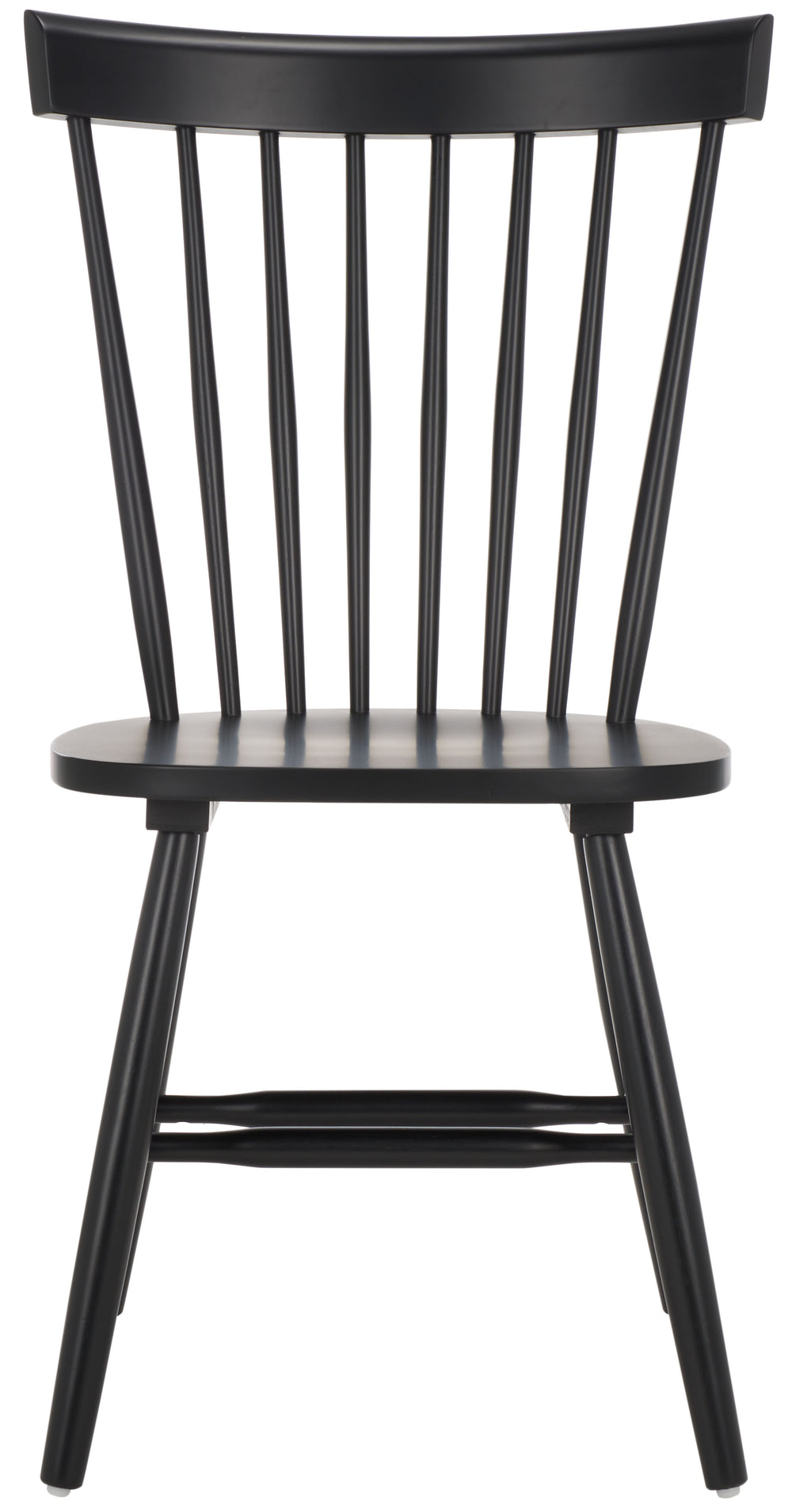 Safavieh Parker Side Chairs - Timeless Spindle Back Design For Chic Country Charm In Modern Interiors Matte Black , Wood Amh8500p-set2