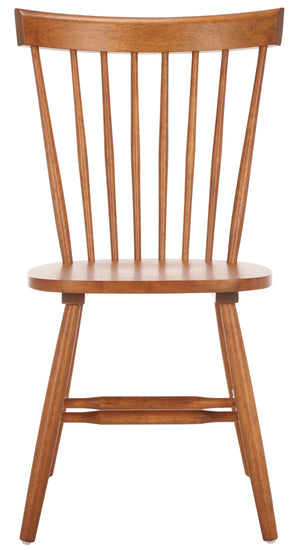Safavieh Parker Side Chairs - Timeless Spindle Back Design For Chic Country Charm In Modern Interiors Honey Wood Amh8500q-set2