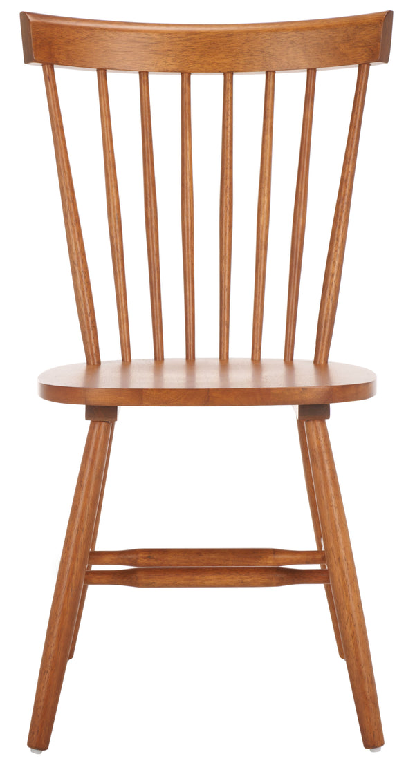 Safavieh Parker Side Chairs - Timeless Spindle Back Design For Chic Country Charm In Modern Interiors Honey Wood Amh8500q-set2
