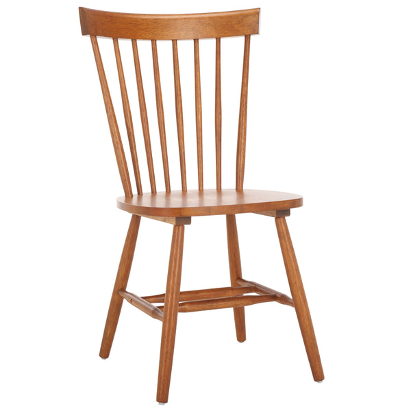 Safavieh Parker Side Chairs - Timeless Spindle Back Design For Chic Country Charm In Modern Interiors Honey Wood Amh8500q-set2