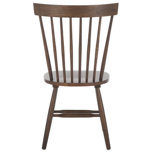 Safavieh Parker 17''H Spindle Dining Chair (Set Of 2) Dark Walnut AMH8500R-SET2