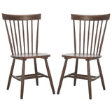 Safavieh Parker 17''H Spindle Dining Chair (Set Of 2) Dark Walnut AMH8500R-SET2