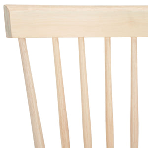 Safavieh Parker 17''H Spindle Dining Chair (Set Of 2) White Wash AMH8500S-SET2