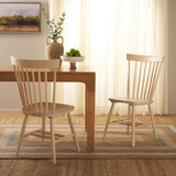 Safavieh Parker 17''H Spindle Dining Chair (Set Of 2) White Wash AMH8500S-SET2