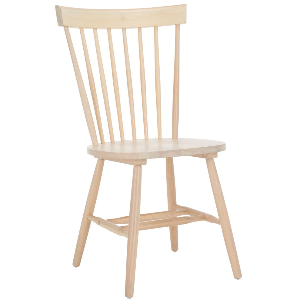 Safavieh PARKER Side Chair Set of Two - Timeless Americana Design for Charming Dining Spaces and Comfort White Washed AMH8500S-SET2