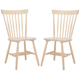 Safavieh Parker 17''H Spindle Dining Chair (Set Of 2) White Wash AMH8500S-SET2