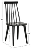 Safavieh Burris Side Chair Black Wood