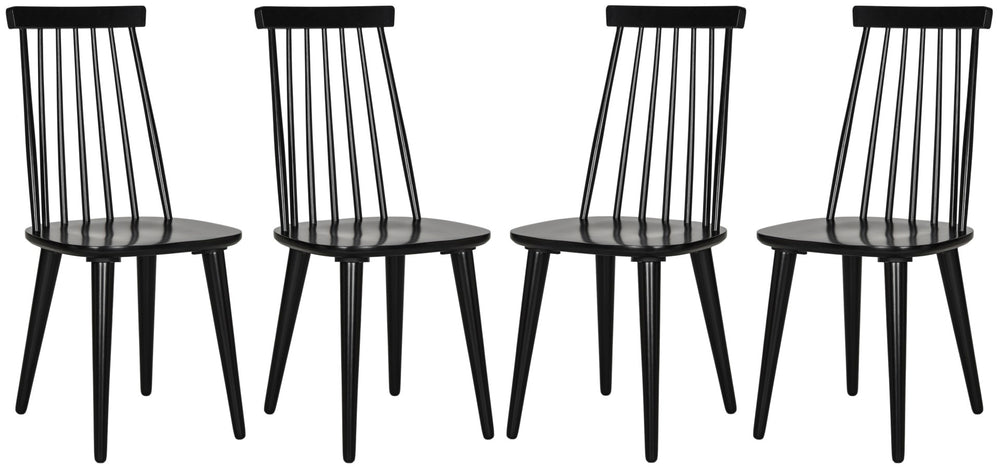 Safavieh Burris Side Chair Black Wood