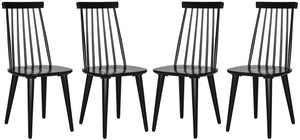 Safavieh Burris Side Chair Black Wood