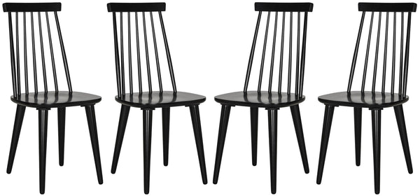 Safavieh Burris Side Chair Black Wood