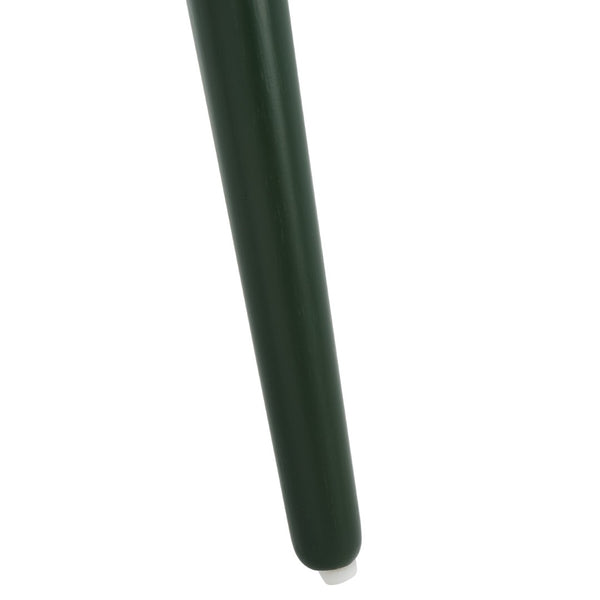 Safavieh BURRIS Contemporary Windsor-Style Side Chair Set of Two with Eco-Friendly Rubberwood Construction Garden Green AMH8511J-SET2