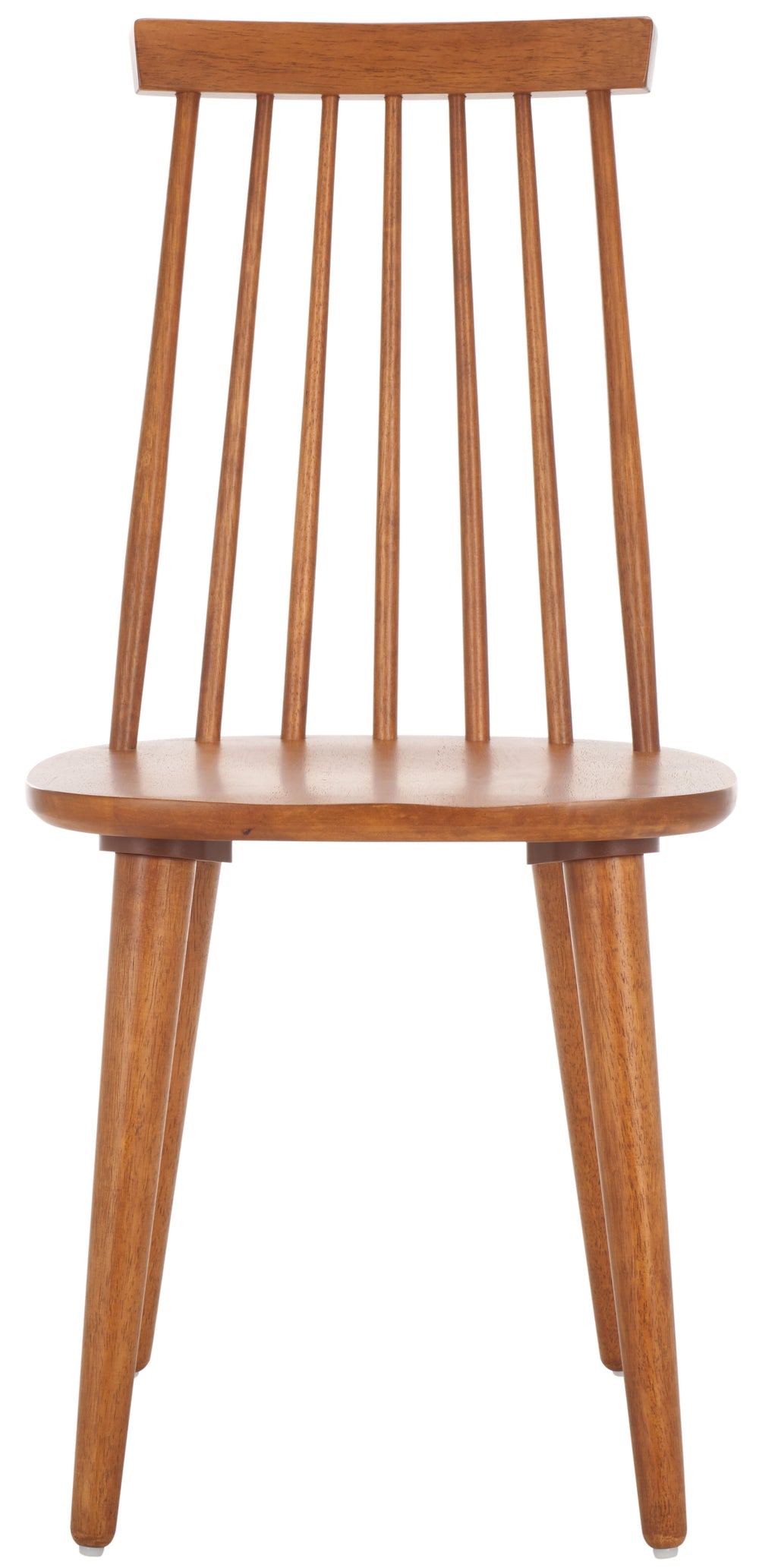 Safavieh Burris Modern Windsor Side Chairs Set Of Two - Sustainable Rubber Wood For Stylish Dining Comfort Honey Wood Amh8511m-set2