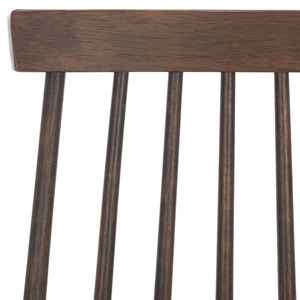 Safavieh Burris Side Chair AMH8511N-SET2 Dark Walnut