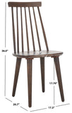 Safavieh Burris Side Chair AMH8511N-SET2 Dark Walnut